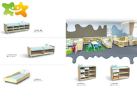 Combinable Community Preschool Furniture Set Humanization Design Cute Appearance