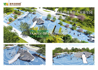 Residential Area Theme Park Equipment LLDPE Material Long Service Life