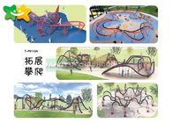 Funny Climbing Net Outdoor Amusement Park Equipment  Multiple Shapes Design