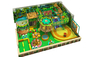 Équipement d'intérieur de terrain de jeu d'enfants à multiniveaux de jungle avec les jeux multiples de jeu