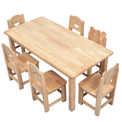 Tableaux en bois de meubles de salle de classe de jardin d'enfants avec le bord arrondi par sécurité