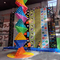 Mur en plastique d'escalade de PVC multicolore pour le centre d'intérieur de jeu