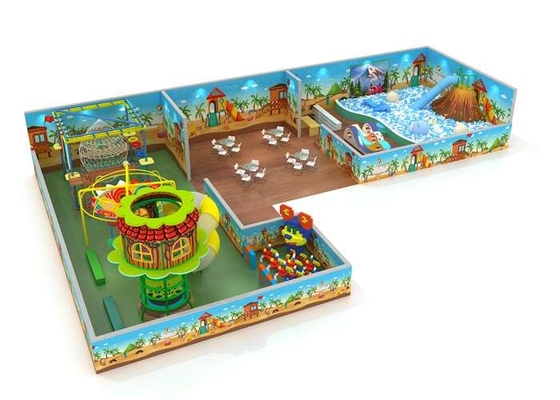 Piscine d'intérieur de boule de terrain de jeu d'équipement de jeu mou commercial avec le parcours du combattant
