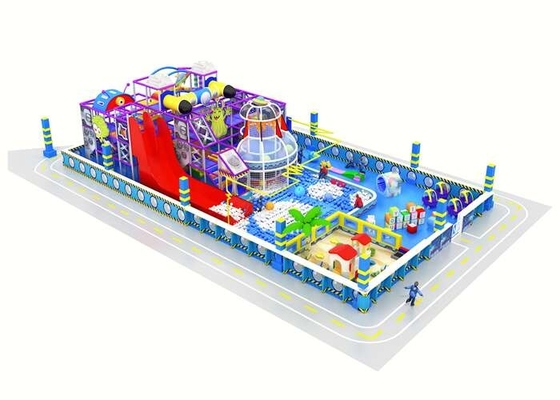 Équipement d'intérieur de terrain de jeu d'enfants faits sur commande attirants avec la glissière magique de piscine de boule